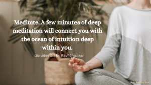 intuition through meditation.
